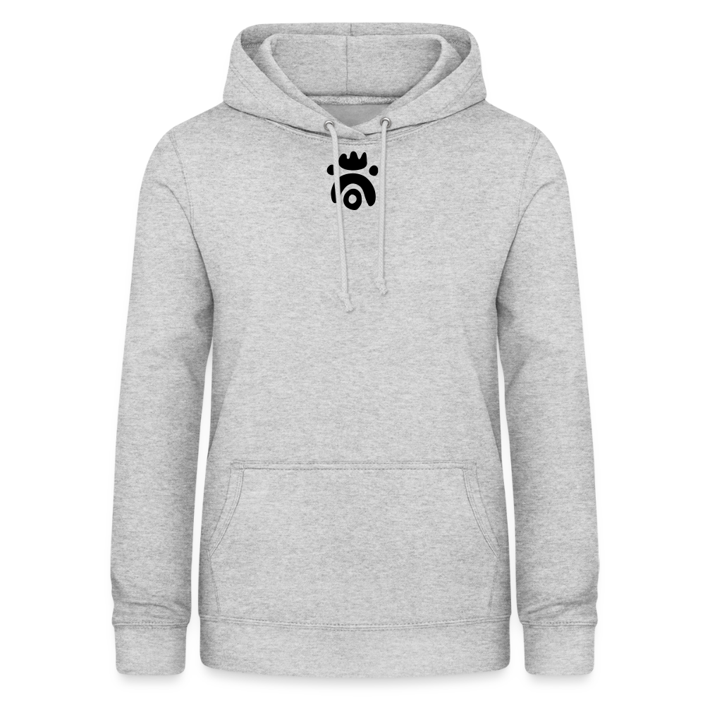 Women's Hoodie - gris clair chiné