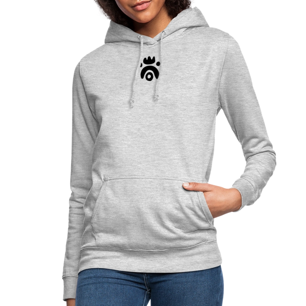 Women's Hoodie - gris clair chiné