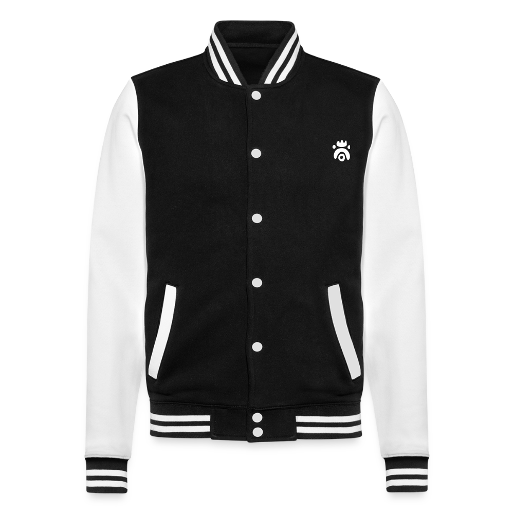 Veste Teddy - noir/blanc