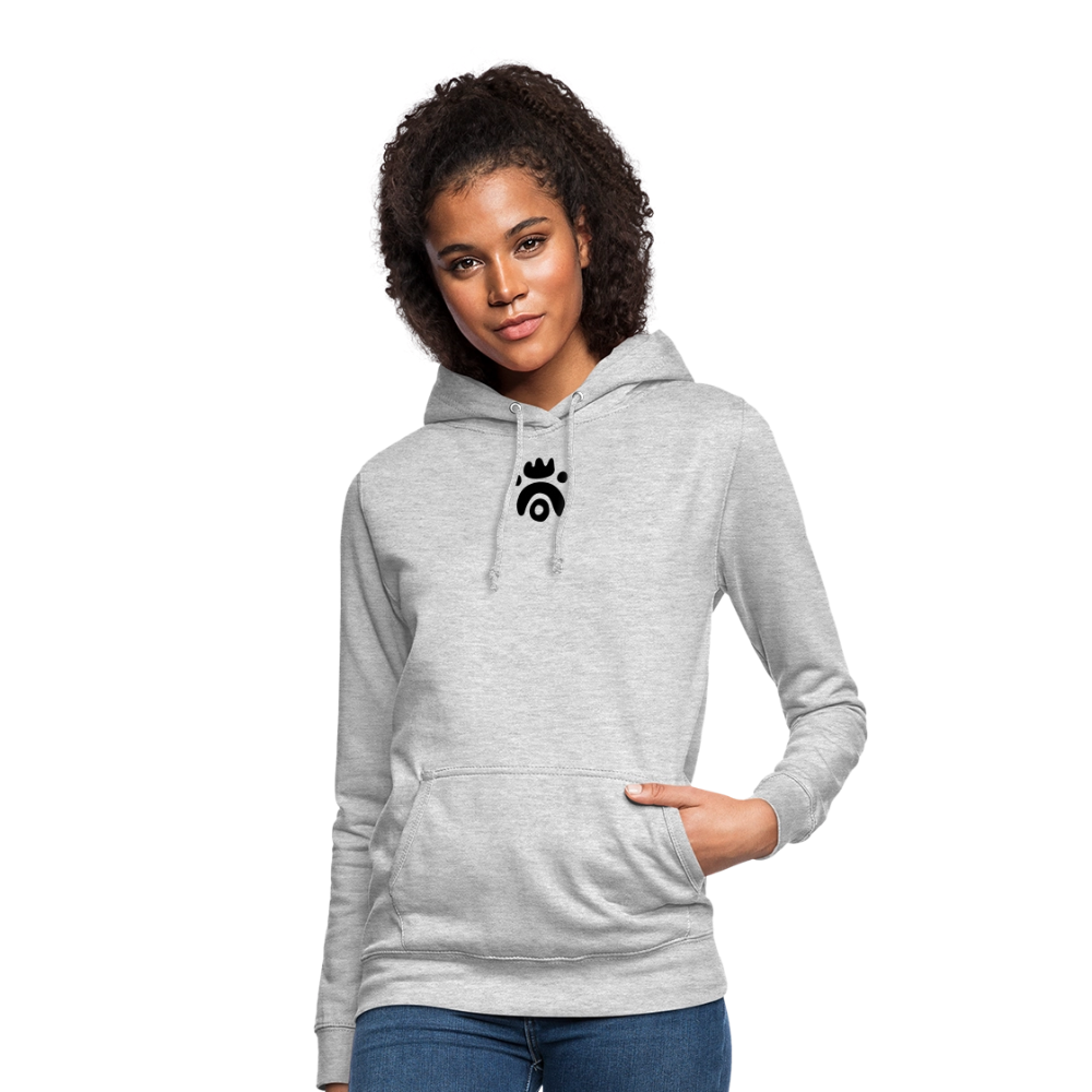 Women's Hoodie - gris clair chiné