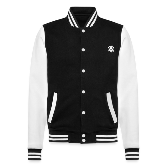 Veste Teddy - noir/blanc