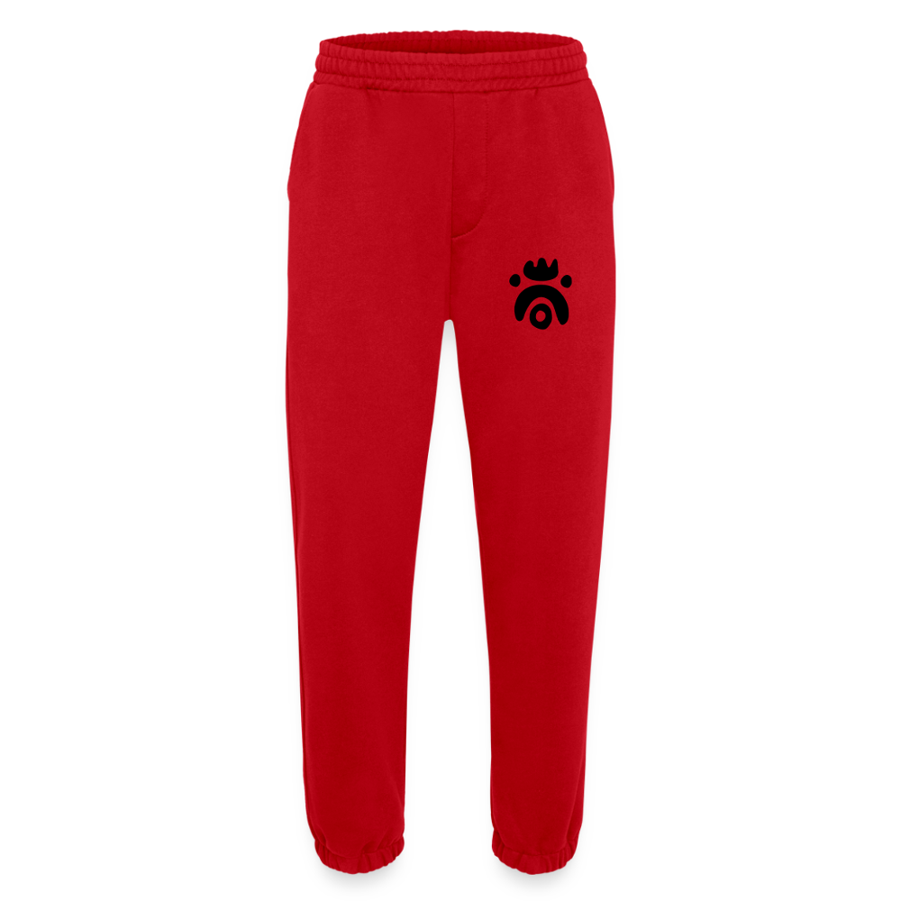 Pantalon de jogging bio épais fabriqué en UE - rouge