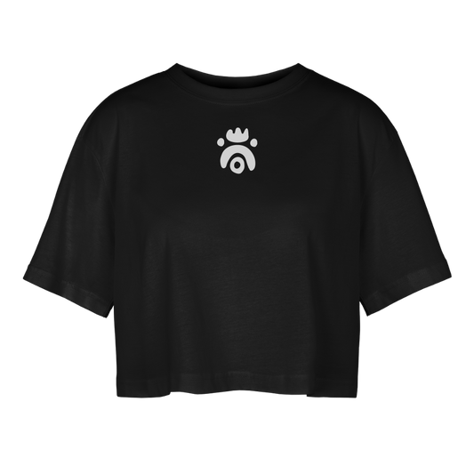 T-shirt court oversize Femme - noir