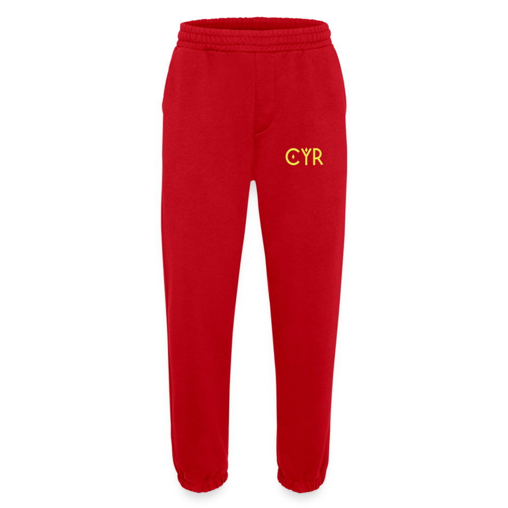 Pantalon de jogging bio épais fabriqué en UE - rouge