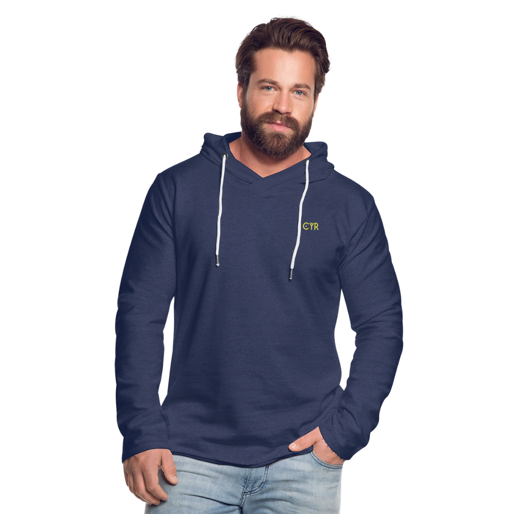 Light Unisex Sweatshirt Hoodie - marine chiné