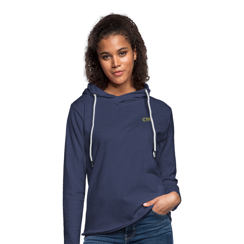 Light Unisex Sweatshirt Hoodie - marine chiné