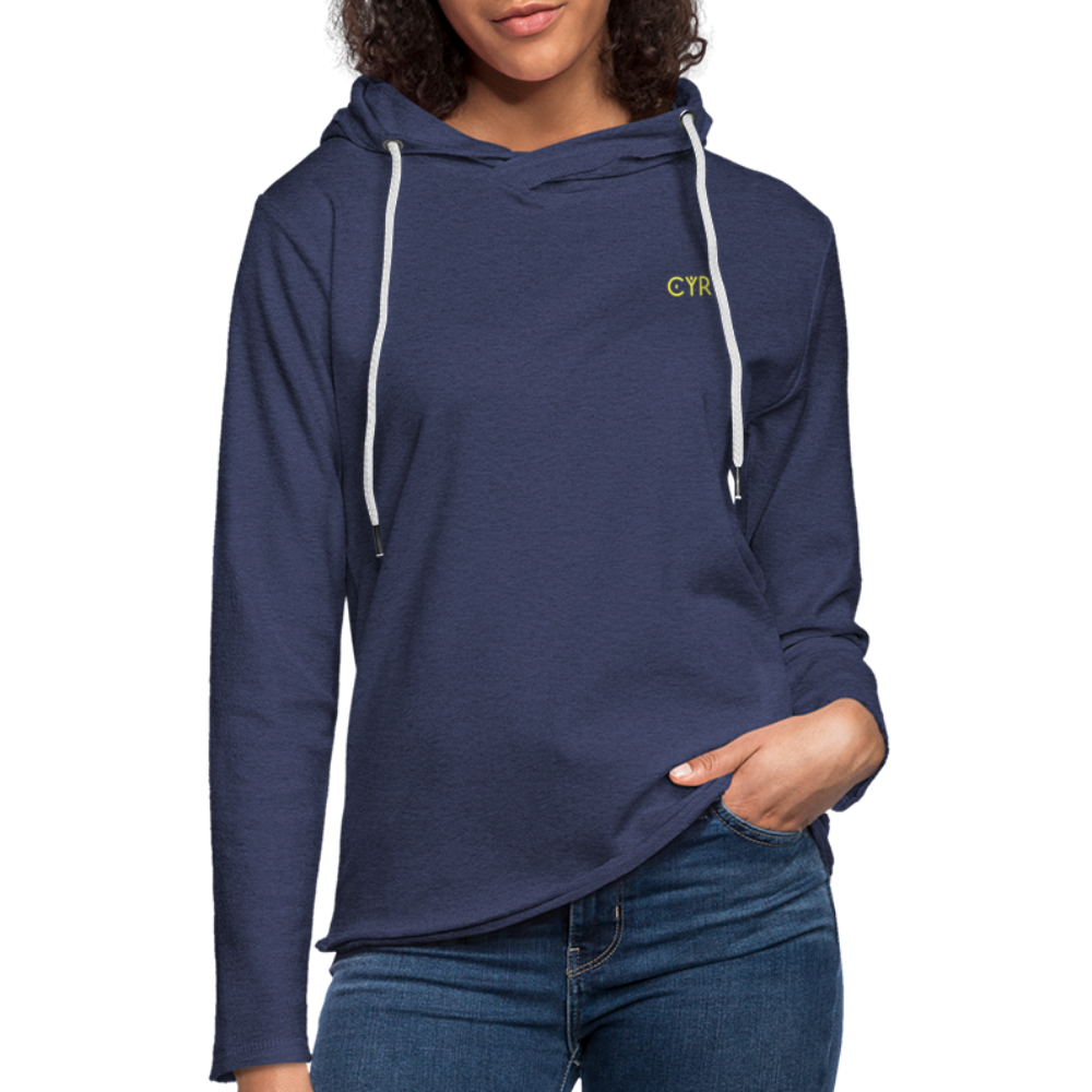 Light Unisex Sweatshirt Hoodie - marine chiné