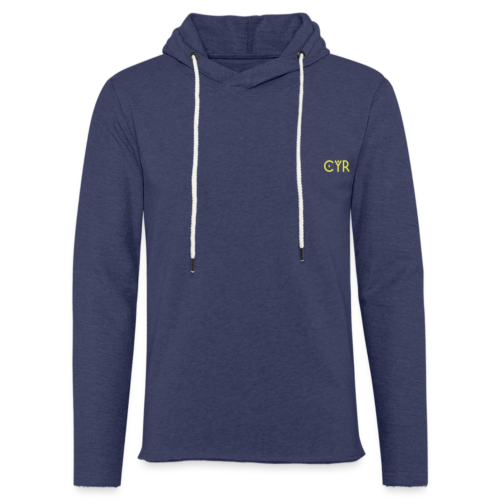 Light Unisex Sweatshirt Hoodie - marine chiné