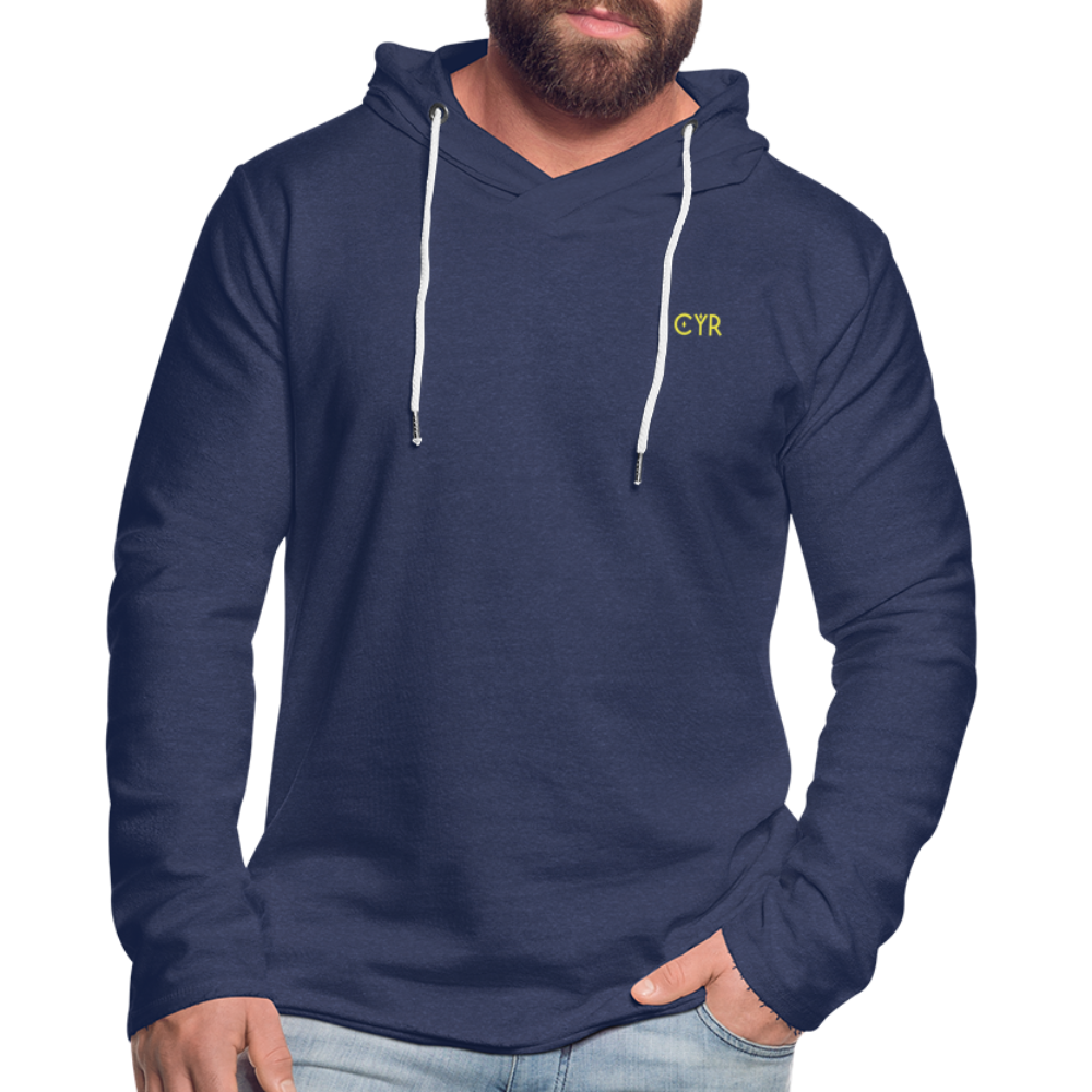 Light Unisex Sweatshirt Hoodie - marine chiné