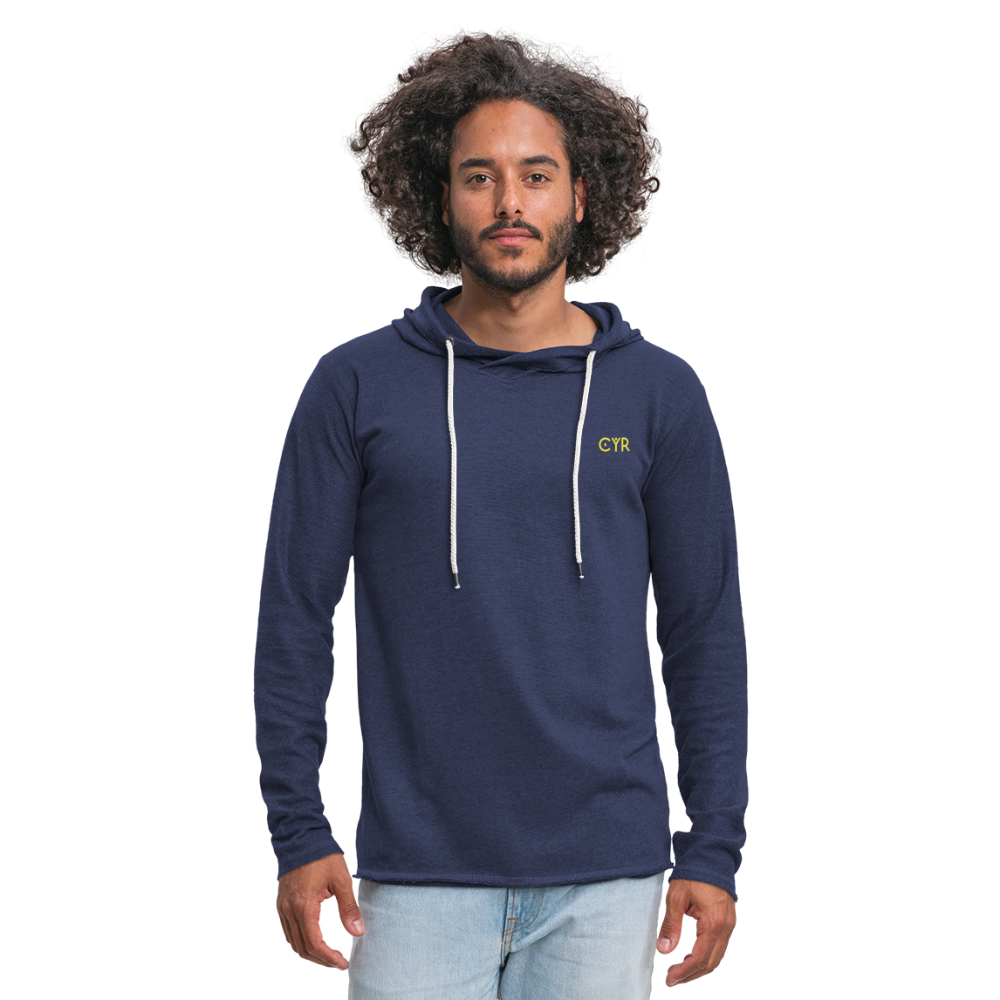 Light Unisex Sweatshirt Hoodie - marine chiné