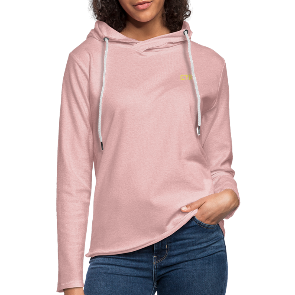 Light Unisex Sweatshirt Hoodie - rose crème chiné