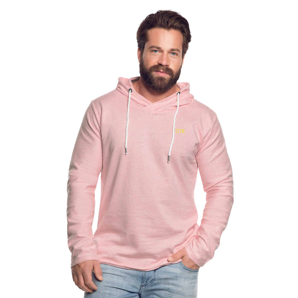 Light Unisex Sweatshirt Hoodie - rose crème chiné