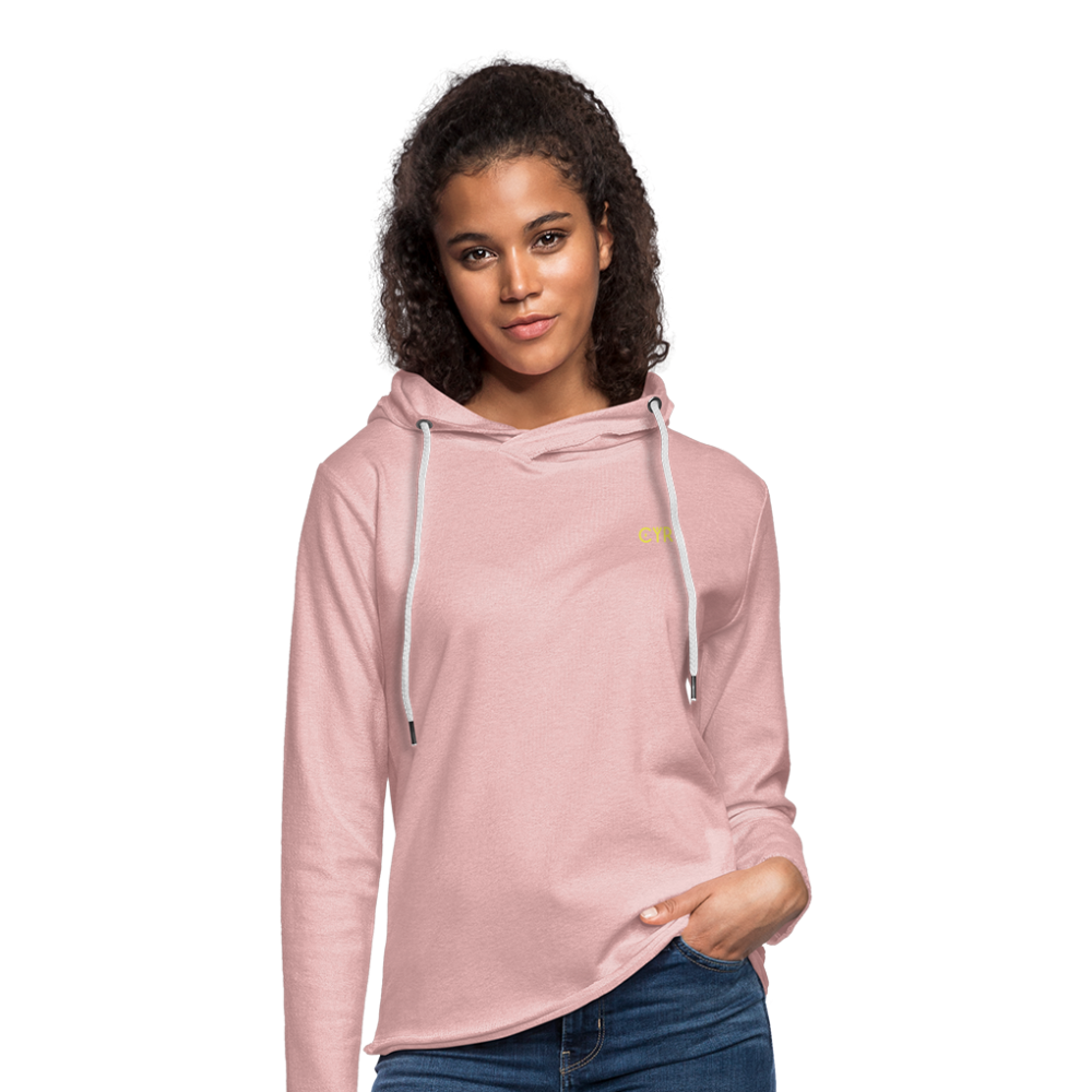 Light Unisex Sweatshirt Hoodie - rose crème chiné