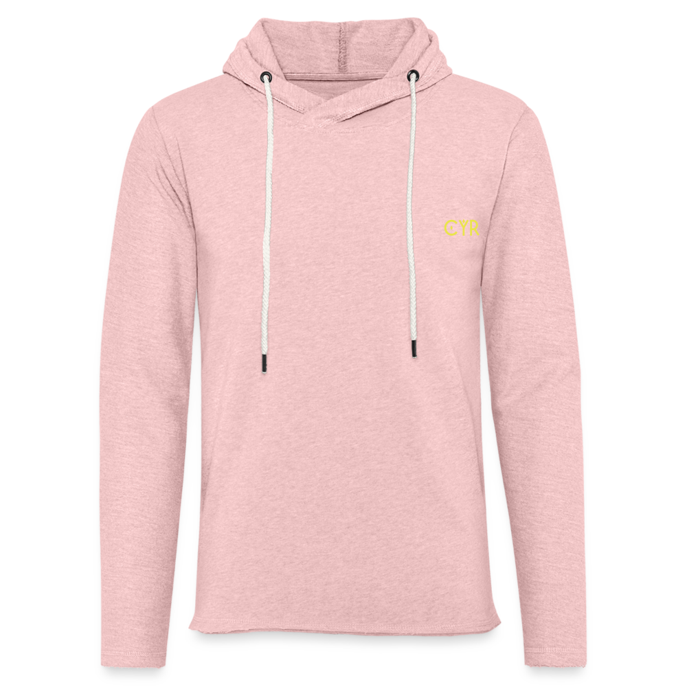 Light Unisex Sweatshirt Hoodie - rose crème chiné