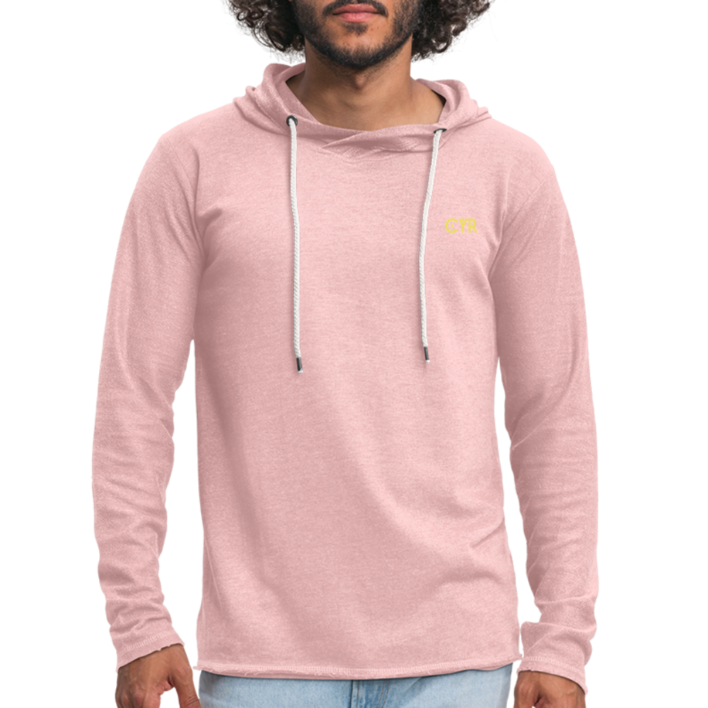 Light Unisex Sweatshirt Hoodie - rose crème chiné