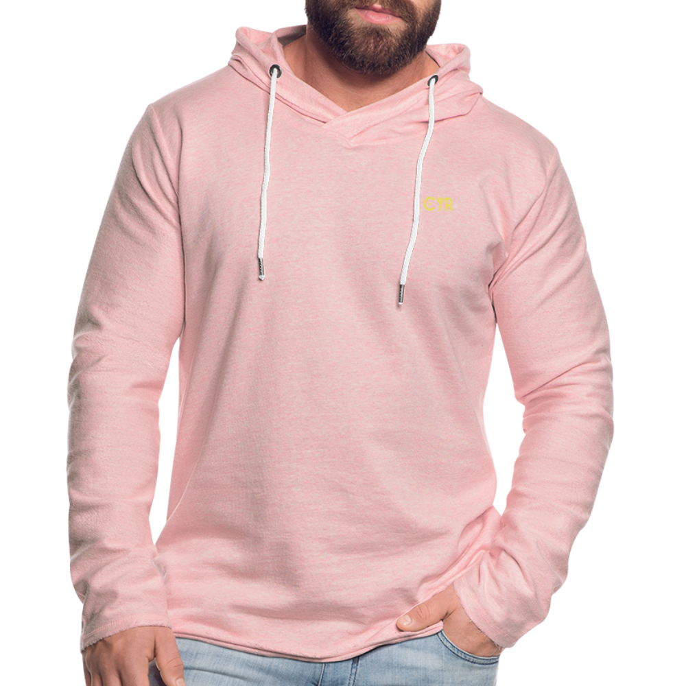 Light Unisex Sweatshirt Hoodie - rose crème chiné