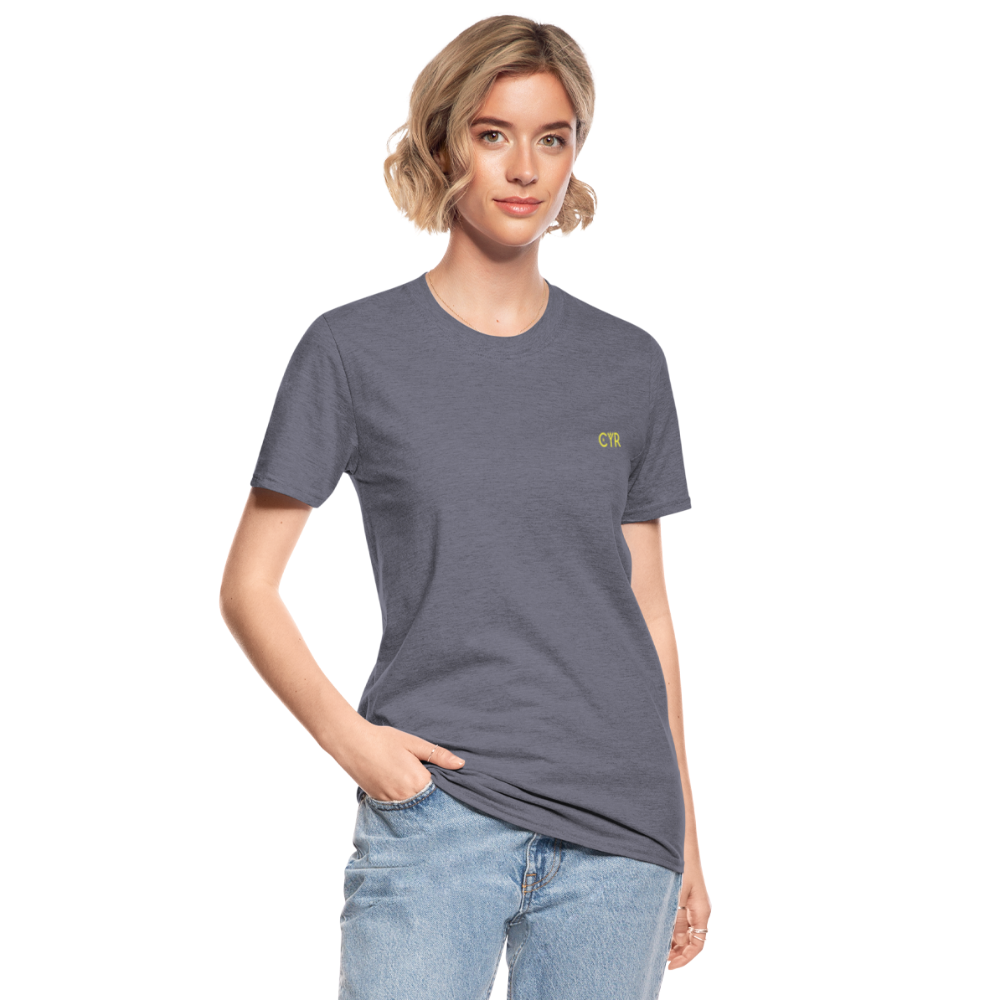 Unisex Polycotton T-Shirt - marine chiné