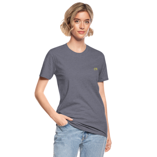 Unisex Polycotton T-Shirt - marine chiné