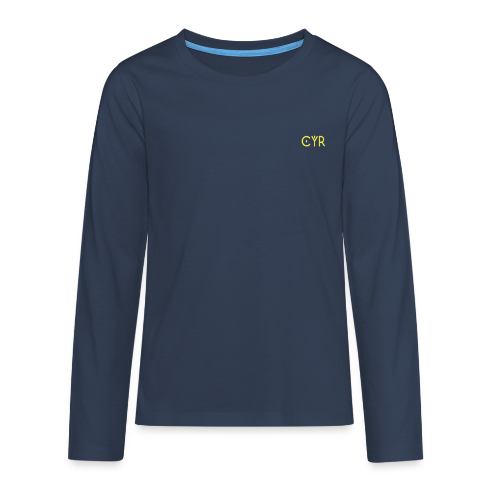 Teenagers' Premium Longsleeve Shirt - bleu marine