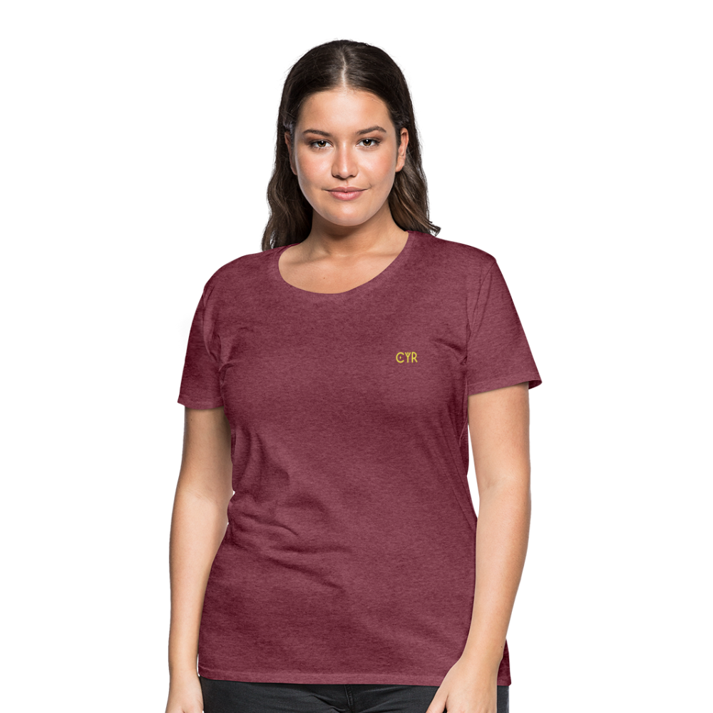 Women’s Premium T-Shirt - rouge bordeaux chiné