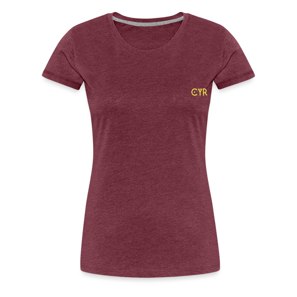 Women’s Premium T-Shirt - rouge bordeaux chiné