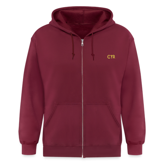 Men's Premium Hooded Jacket - maroon