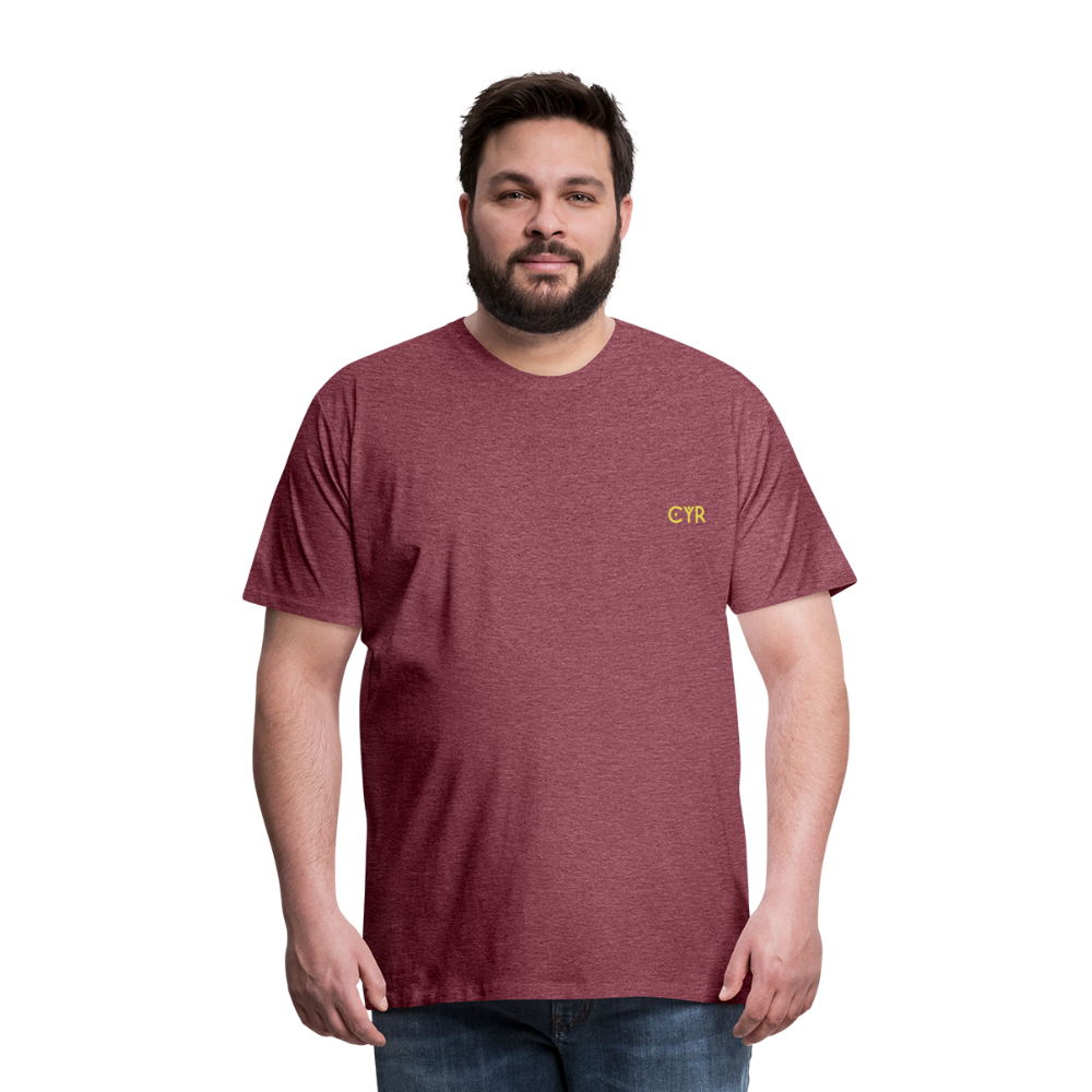 Tee Shirt - rouge bordeaux chiné