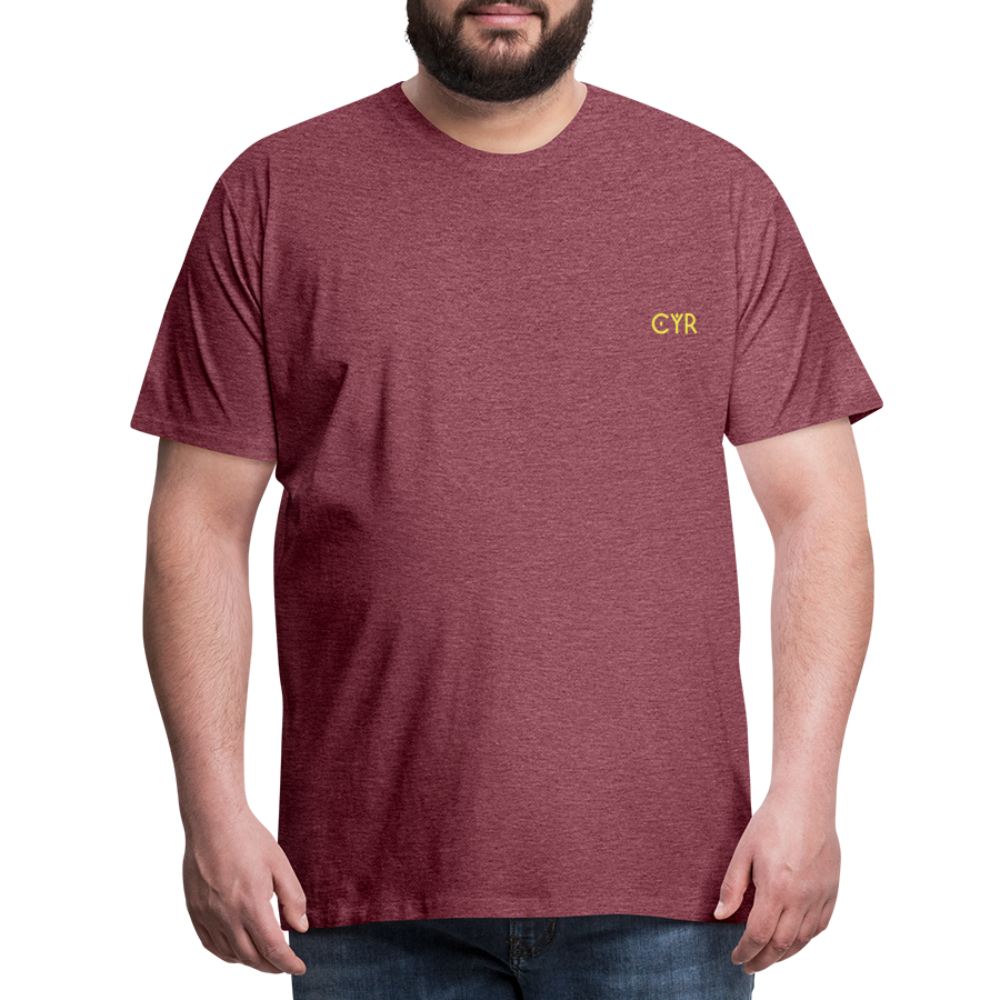 Tee Shirt - rouge bordeaux chiné