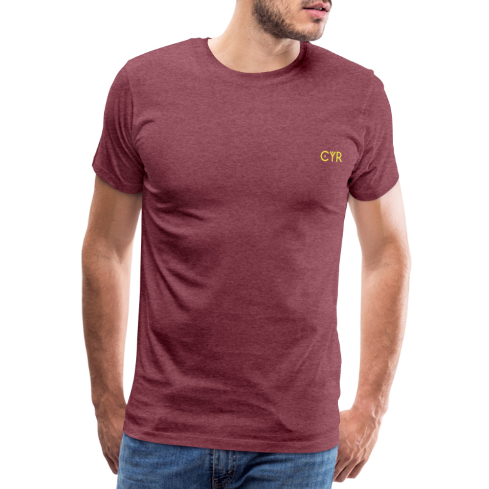 Tee Shirt - rouge bordeaux chiné