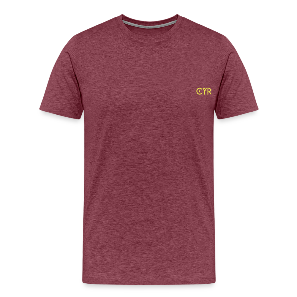 Tee Shirt - rouge bordeaux chiné